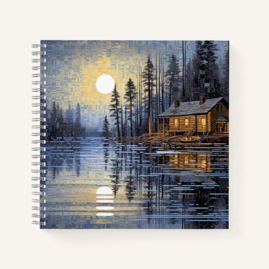 Landschaft Landschaft Art Deco Paint Notizblock (Vorderseite)