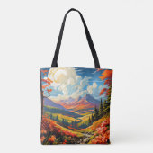 Landschaft Landschaft Illustration Tasche (Rückseite)