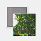 Landschaft Landschaft Landschaft Dorfhaus Magnet (Vorderseite/Rückseite)