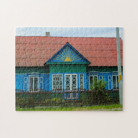 Landschaft Landschaft Landschaft Dorfhaus Puzzle (Horizontal)