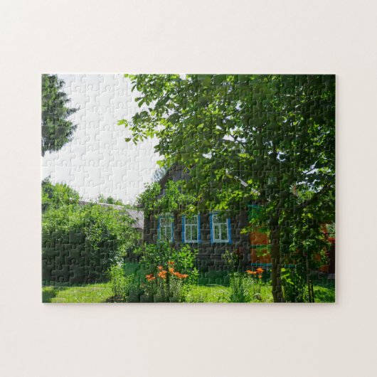 Landschaft Landschaft Landschaft Dorfhaus Puzzle (Horizontal)