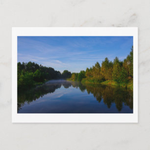 Landschaft Landschaft Landschaft Lake Sky Fog Cana Postkarte