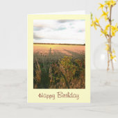 Landschaft Landschaft landschaftliches Foto Geburt Karte (Gelbe Blume)