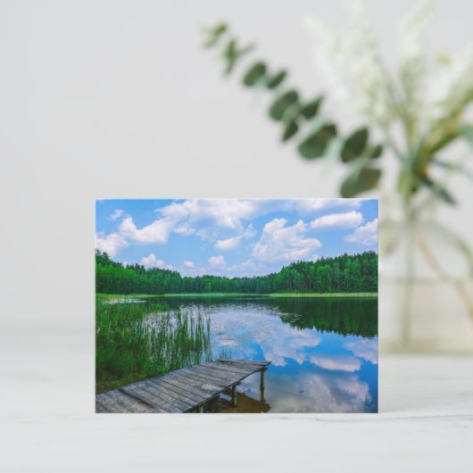 Landschaft Landschaft Seen Sky Belarus Postkarte (Stehend Vorderseite)