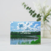 Landschaft Landschaft Seen Sky Belarus Postkarte (Stehend Vorderseite)