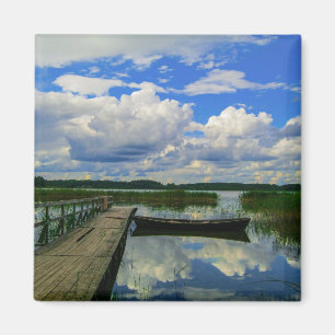 Landschaft Landschaft Seen Weißrussland Magnet