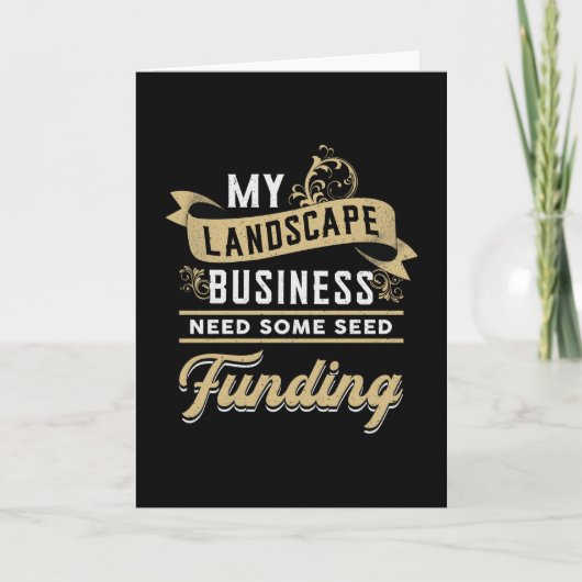 Landschaft Landschaftsgärtnerei Landschaftsgärtner Karte (Vorderseite)