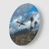 Landschaft Lanzarote Große Wanduhr (Winkel)