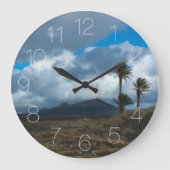Landschaft Lanzarote Große Wanduhr (Vorderseite)