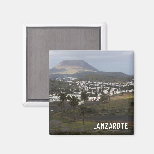 Landschaft Lanzarote Magnet (Vorderseite/Rückseite)