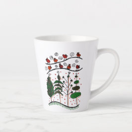 Landschaft Latte Tasse (Doodle - Handgezeichnet)