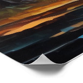 Landschaft Lebendige Farbe Fauvismus Impressionist Poster (Ecke)