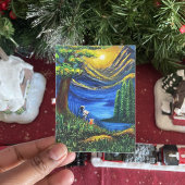 Landschaft Lebhafte Farben Sonnenuntergang Reading Poster