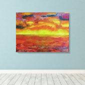 Landschaft, Leinwand im Hintergrund (Insitu (Holzboden))
