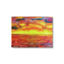 Landschaft, Leinwand im Hintergrund