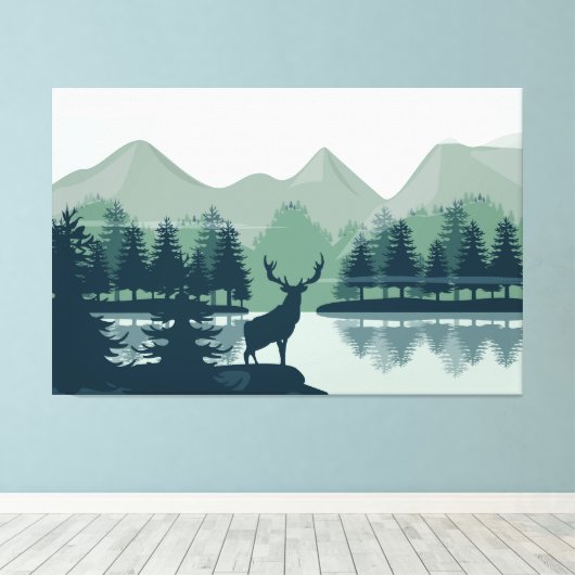 Landschaft Leinwanddruck (Insitu (Holzboden))