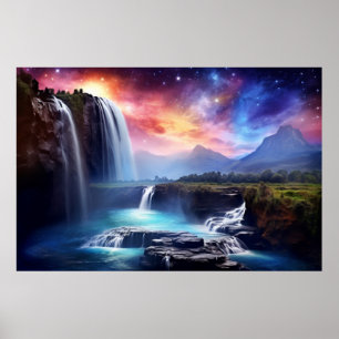 Landschaft Magische Dimension Fantastische Planet  Poster