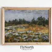 Landschaft Malerei Print Antique Village Wasserfar Poster