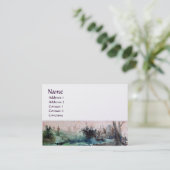 LANDSCHAFT MAREMMA TUSCANY Monogramm Perle Visitenkarte (Stehend Vorderseite)