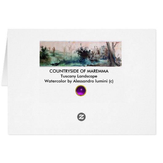 LANDSCHAFT MAREMMA/TUSKANISCHE LANDSCHAFT (Rückseite Horizontal)