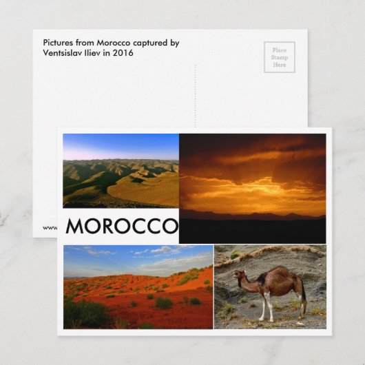 Landschaft Marokkos Postkarte (Vorne/Hinten)
