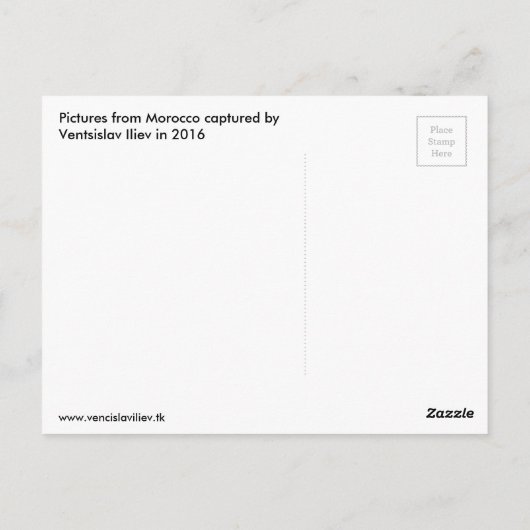 Landschaft Marokkos Postkarte (Rückseite)
