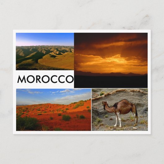 Landschaft Marokkos Postkarte (Vorderseite)