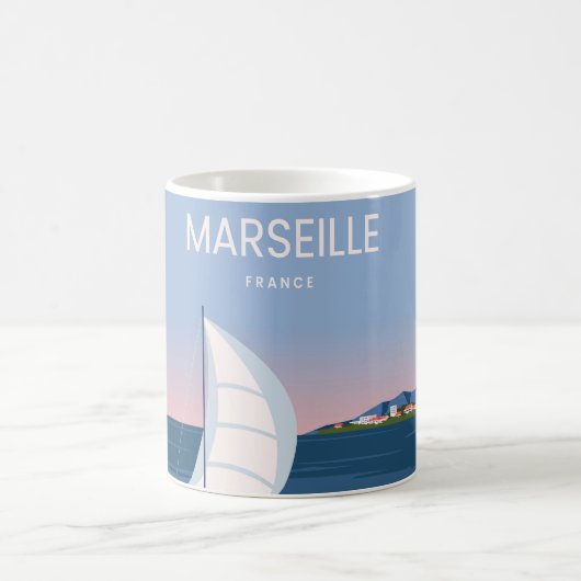 Landschaft Marseille Kaffeetasse (Mittel)