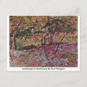 Landschaft Martinique von Paul Gauguin Postkarte