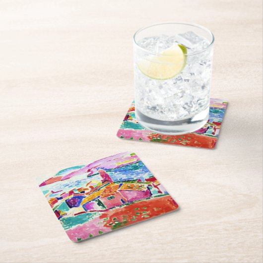 Landschaft, Matisse Rechteckiger Pappuntersetzer (Vor Ort)