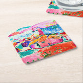 Landschaft, Matisse Rechteckiger Pappuntersetzer (angewinkelt)