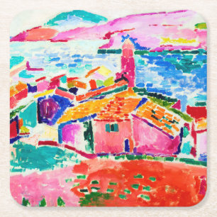 Landschaft, Matisse Rechteckiger Pappuntersetzer