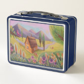 Landschaft Metal Lunch Box (Rückseite)