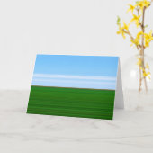 Landschaft - Minimalistischer Stil Karte (Gelbe Blume)