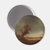 Landschaft mit alter Eiche, Adriaen van Ostade, Ca Magnet (Vorderseite/Rückseite)