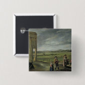 Landschaft mit Bauern, c.1640 Button (Vorne & Hinten)