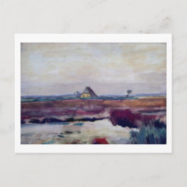 Landschaft mit Bauernhof, Van Gogh Fine Art Postkarte
