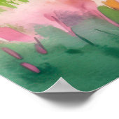 Landschaft mit Baumbestand Poster (Ecke)