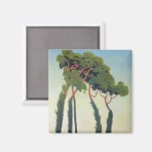Landschaft mit Bäumen, 1911 Magnet (Vorderseite/Rückseite)