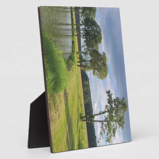 Landschaft mit Bäumen Fotoplatte (Seite)