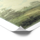 Landschaft mit Bäumen und Figuren, c.1796 (w/c übe Poster (Ecke)