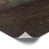 Landschaft mit Bäumen und Plowman Poster (Ecke)