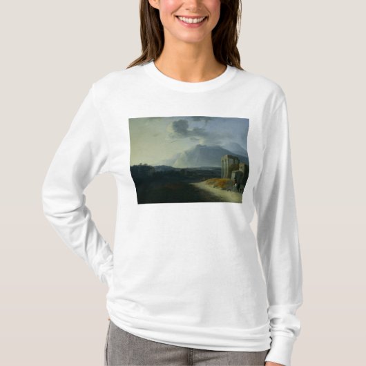 Landschaft mit Berg Stromboli T-Shirt (Vorderseite)