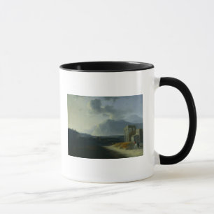 Landschaft mit Berg Stromboli Tasse