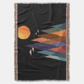 Landschaft mit Bergen und Sonne Decke (Vorderseite Vertikal)