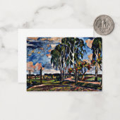 Landschaft mit Birken in der Nähe von Tucapi bei S Mitteilungskarte (Vorderseite/Rückseite Beispiel)