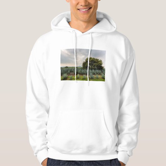 Landschaft mit blauer Agave Hoodie (Vorderseite)