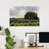 Landschaft mit Blue Agave Poster (Heimbüro)