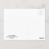 Landschaft mit Blume Kunst Postkarte (Rückseite)