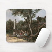 Landschaft mit Brücke, c.1628 Mousepad (Mit Mouse)